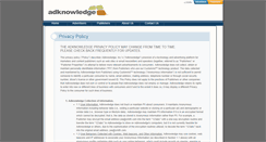 Desktop Screenshot of privacy.adknowledge.com